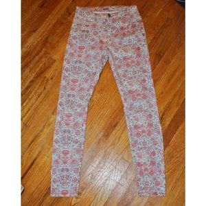 BDG printed cigarette skinny jean